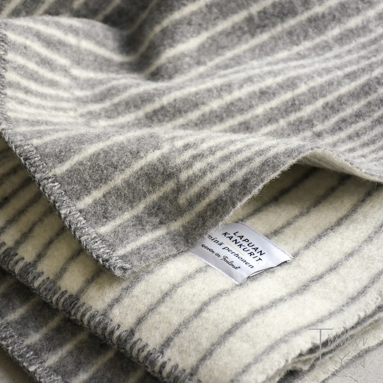 AURORA blanket / 100x150cm / grey-white / オーロラ ブランケット