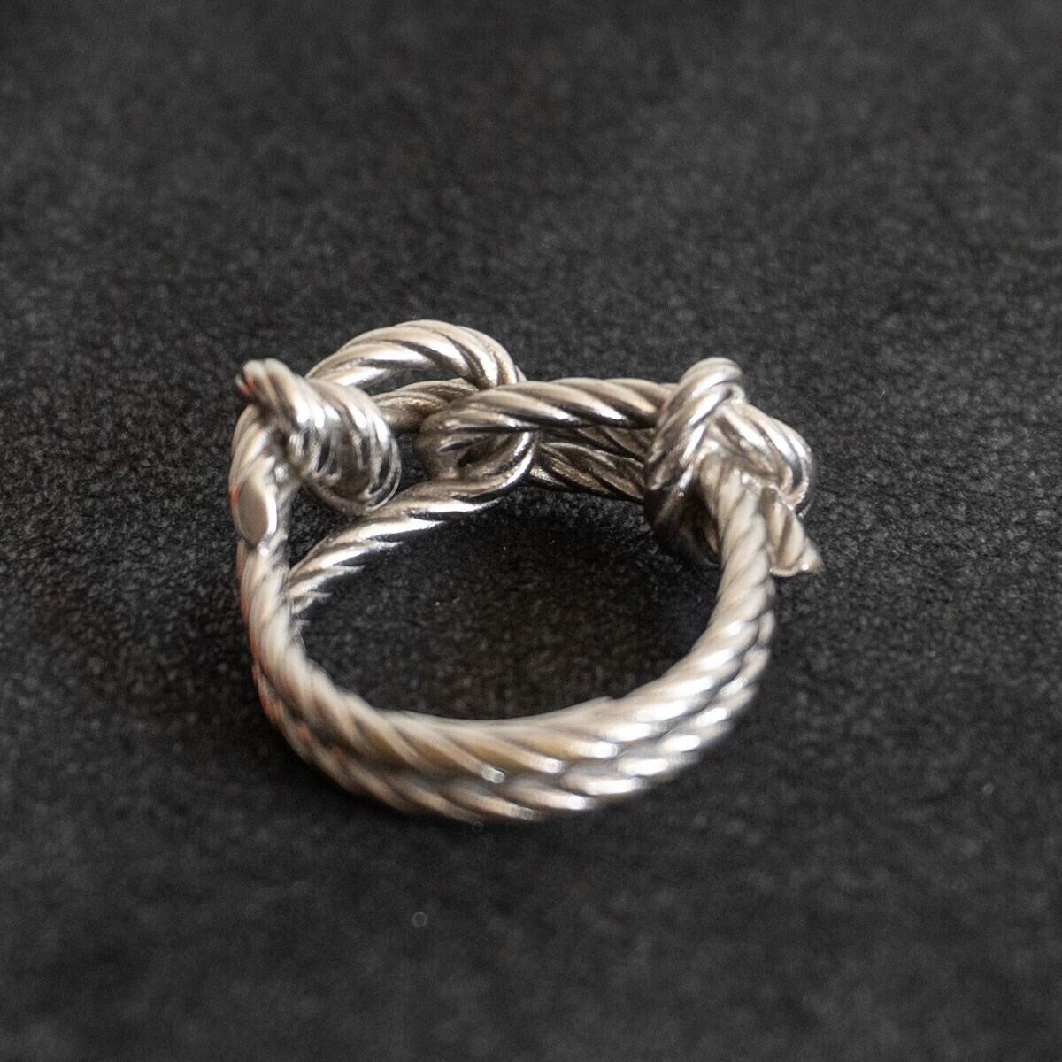 最高級】 HERMES 【コルダージュ ロープ リング】 60 エルメス