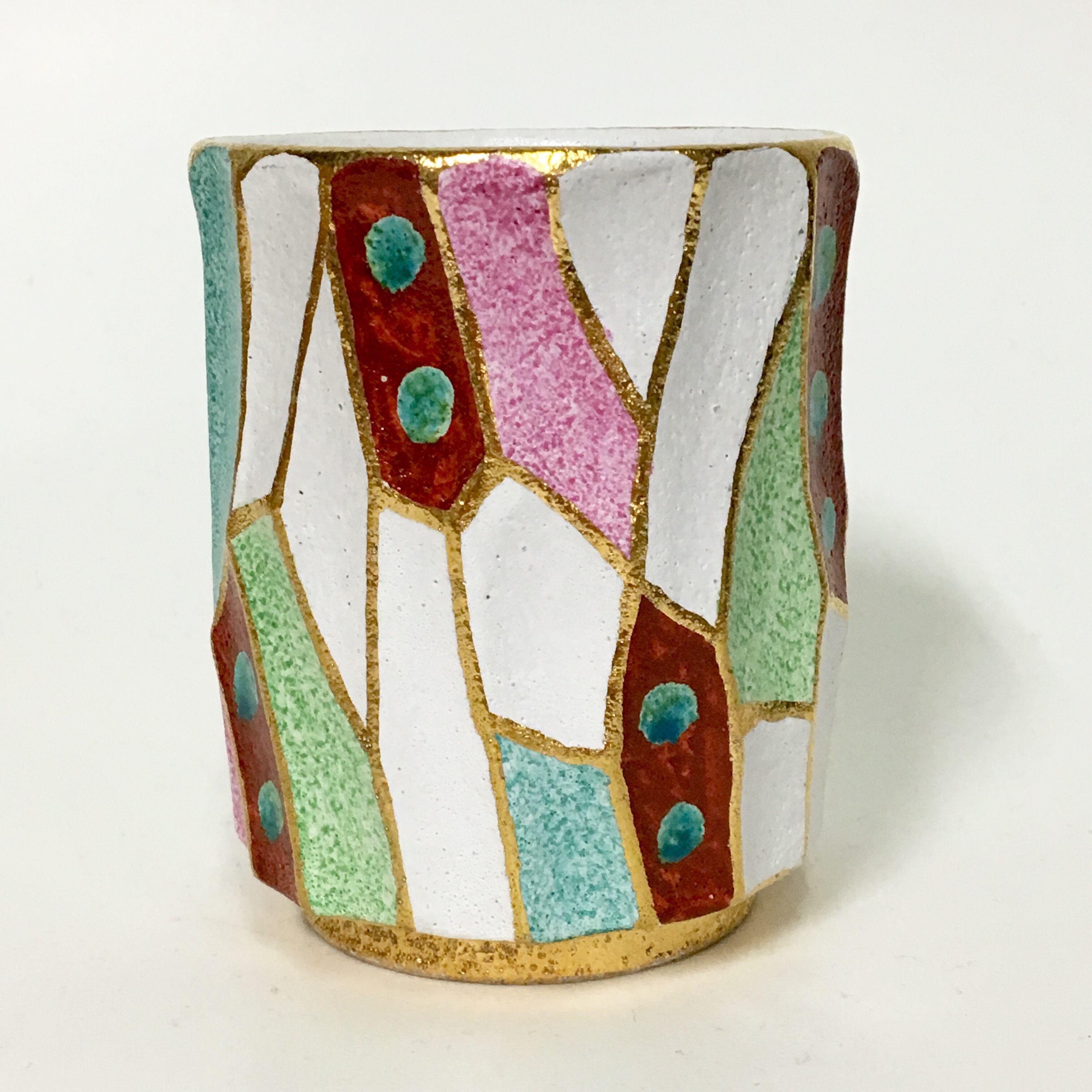 金彩色絵カップ (240333)
