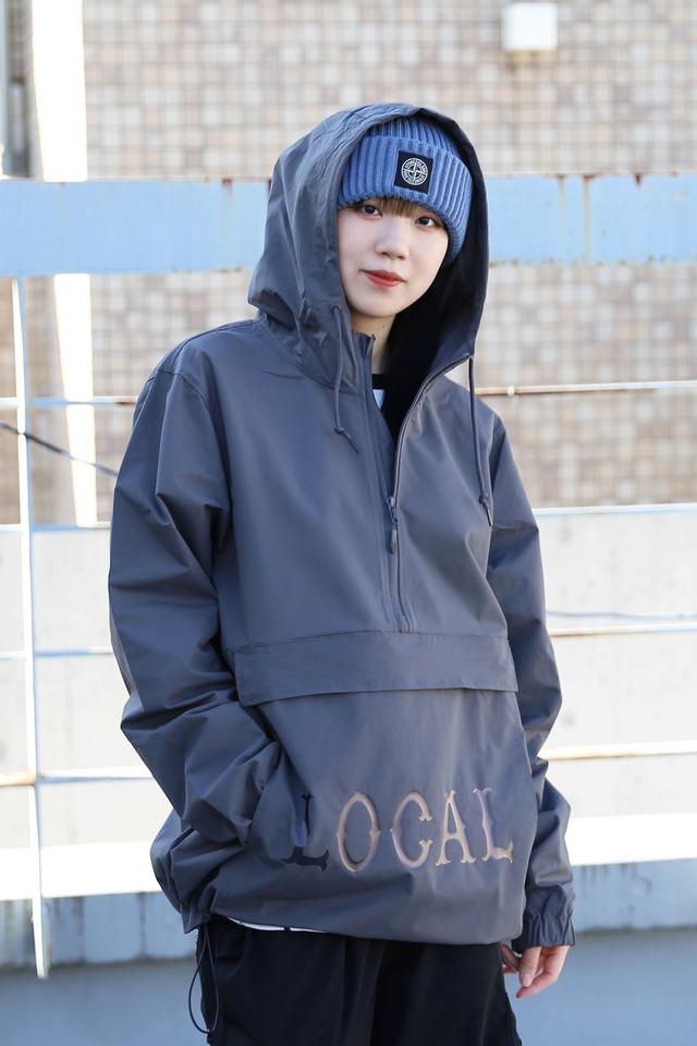 CLASSIC LOCAL LOGO NYLON ANORAK HOODIE