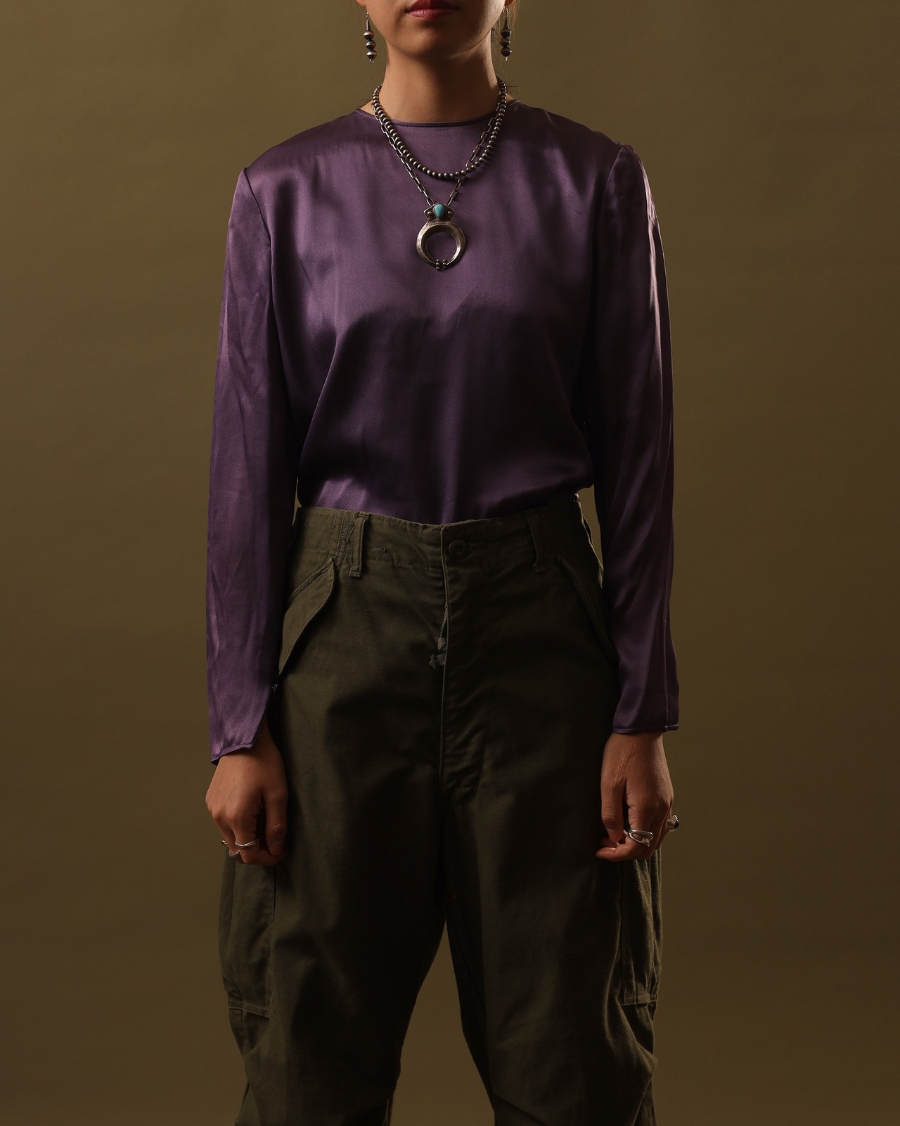 1980's Valentino - Boutique / Satin Blouse