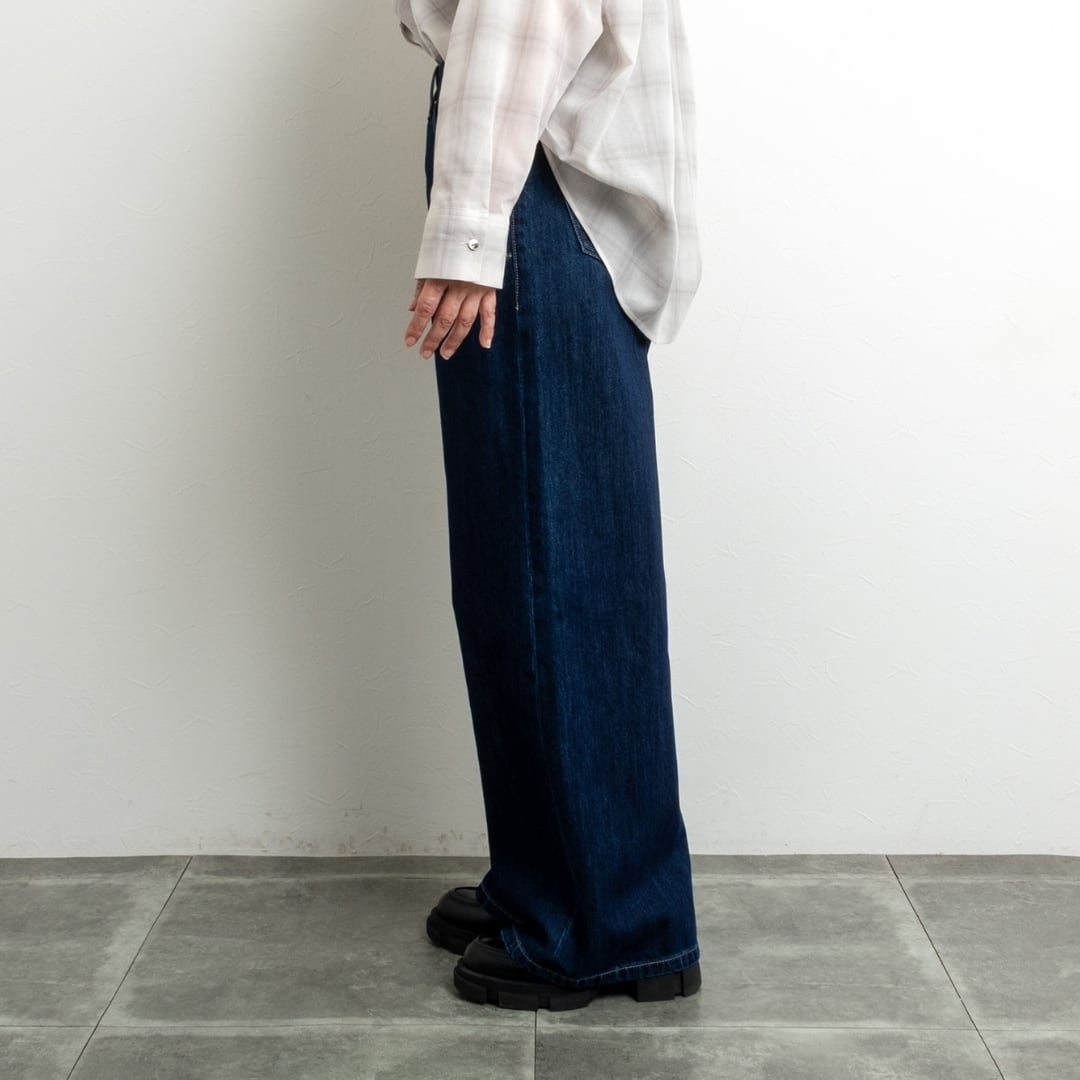 cafune／カフネ】ウェストクロスワイドデニムパンツ＊再入荷予定 | La