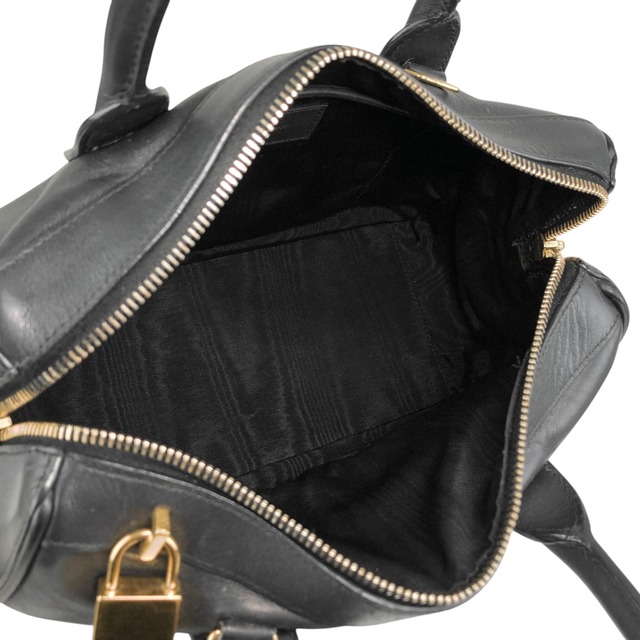 Yves Saint Laurent イヴ・サンローラン ショルダーバッグ ブラック ソフトダッフル レザー 2way ミニボストン vintage ヴィンテージ オールド 5fmarg