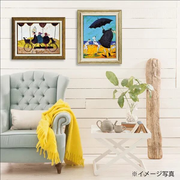 サムトフト「ジャックの海岸で」Ｍサイズ ゲル加工アート アートフレーム 絵画 インテリア