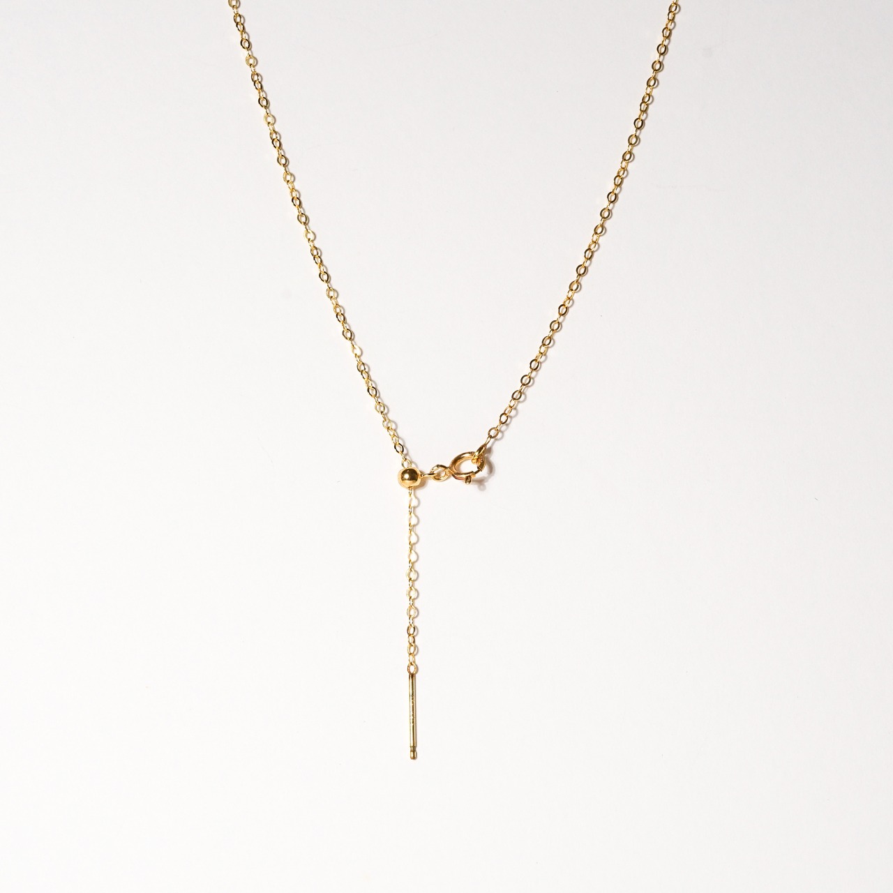 【スモーキークォーツ】ハート 14kgfネックレス