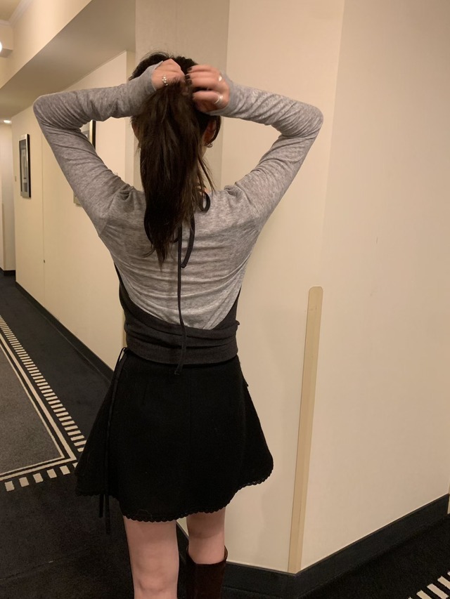 (予約) mellounge / Wool rare skirt  1color