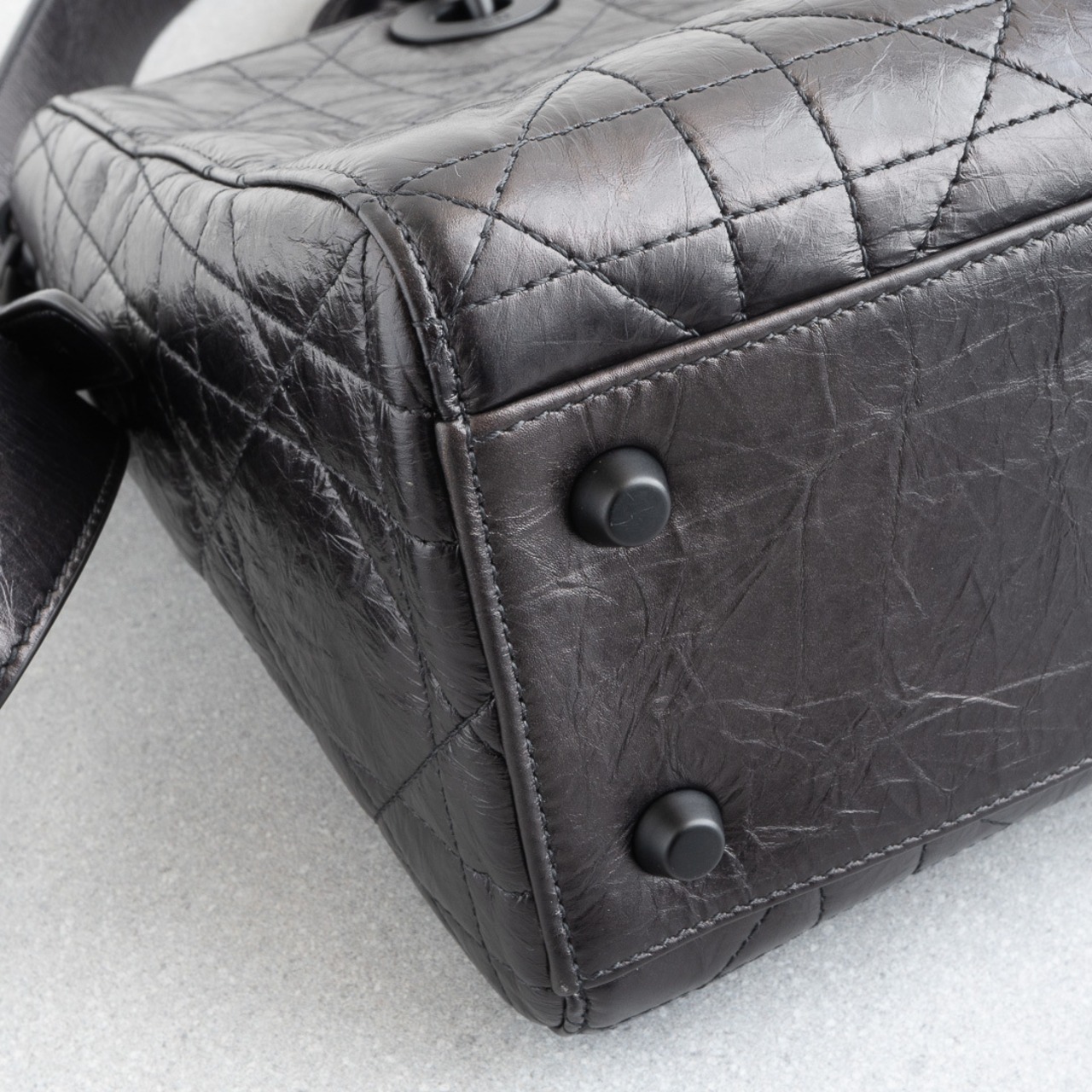 DIOR レディ D-サイア バッグ ミディアム ブラック