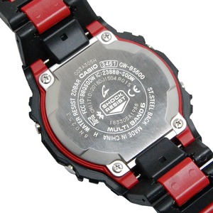 CASIO カシオ G-SHOCK Gショック Bluetooth搭載 電波ソーラー GW-B5600HR-1 ブラック×レッド メンズ 腕時計