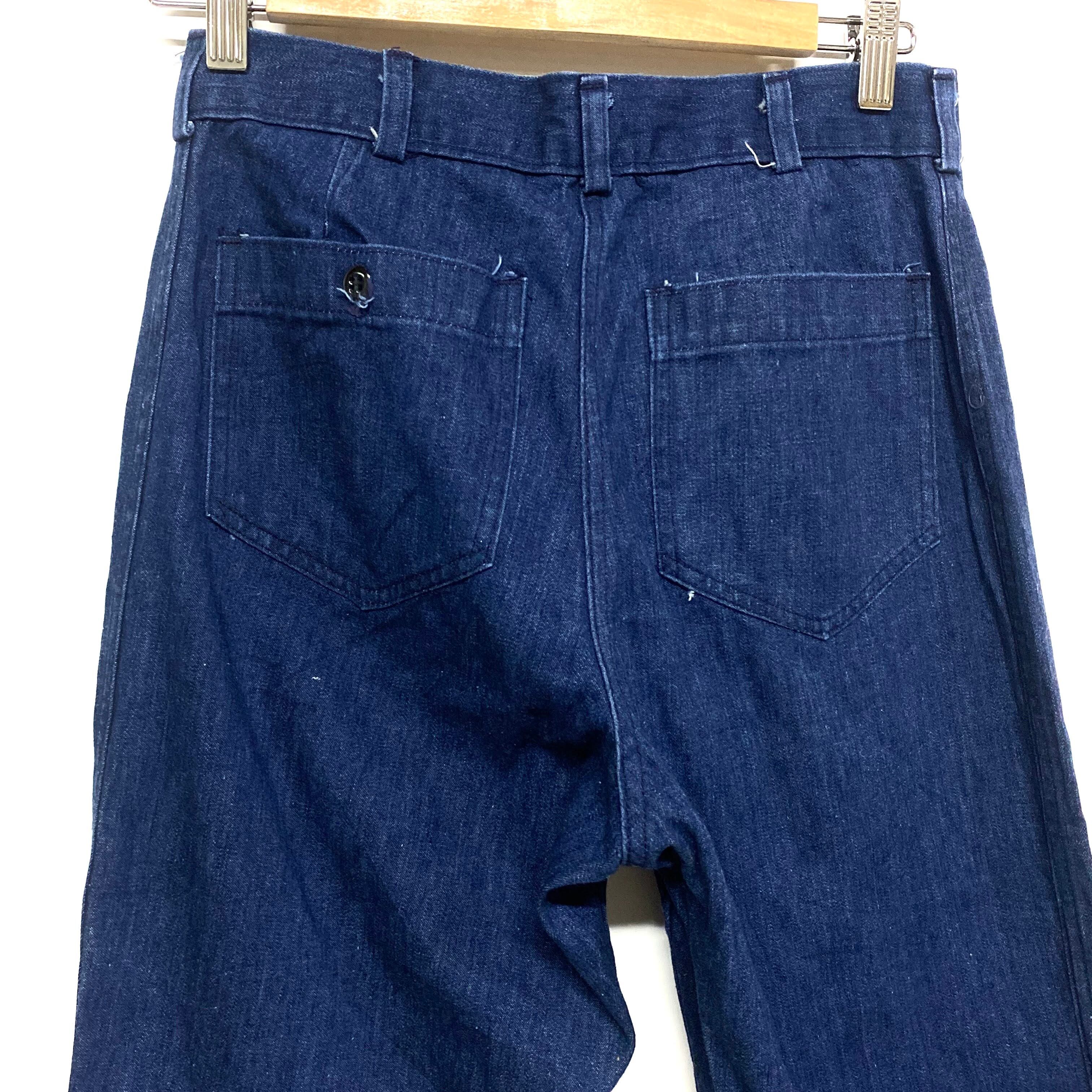 80年代 米軍実品 U.S.NAVY ミリタリーユーティリティパンツ ダンガリー