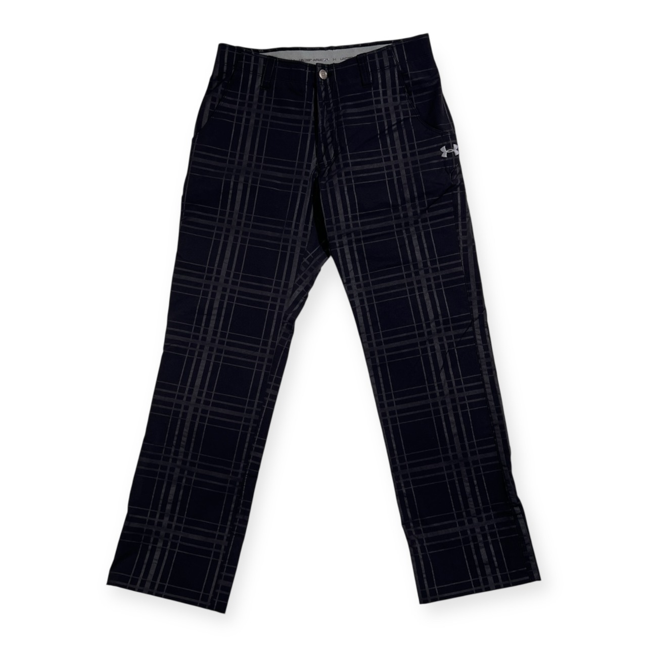 UNDER ARMOUR アンダーアーマー チェック柄 ストレッチ ゴルフ パンツ サイズ 82 /ブラック系 メンズ スポーツウェア