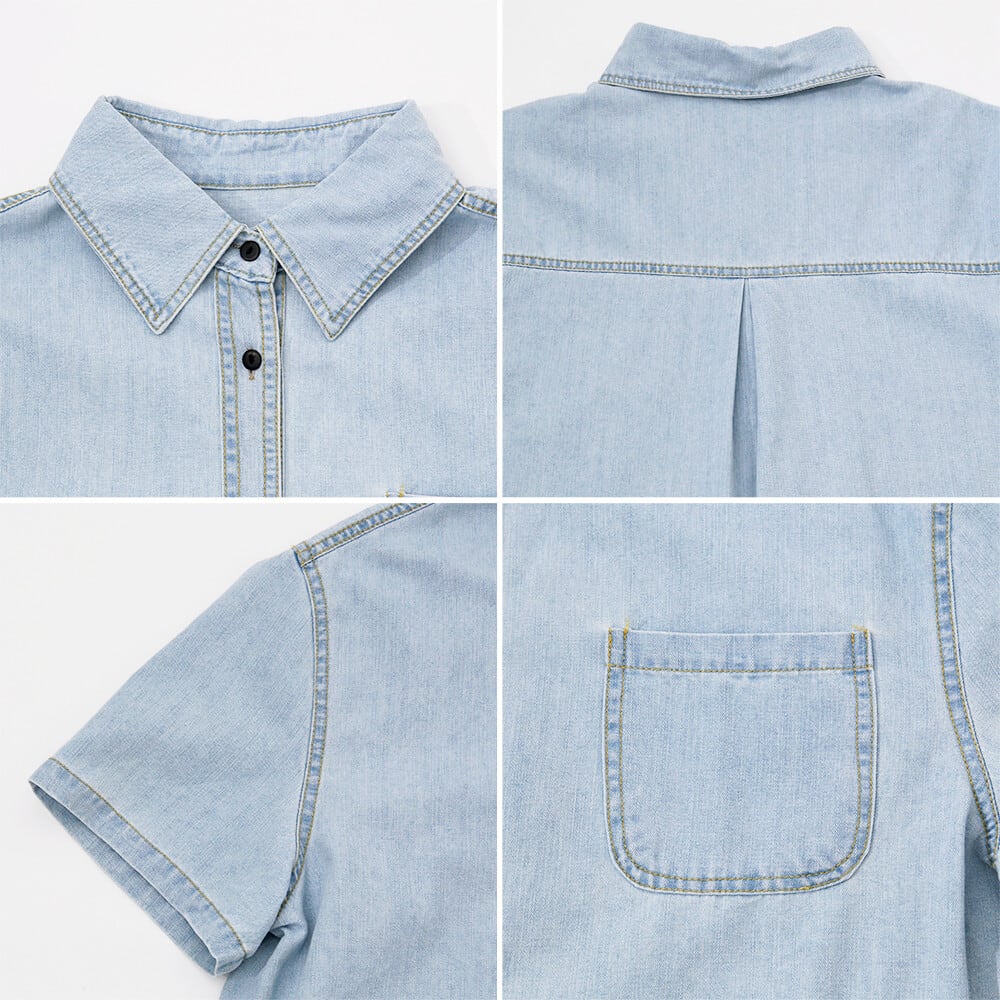 wash denim shirt