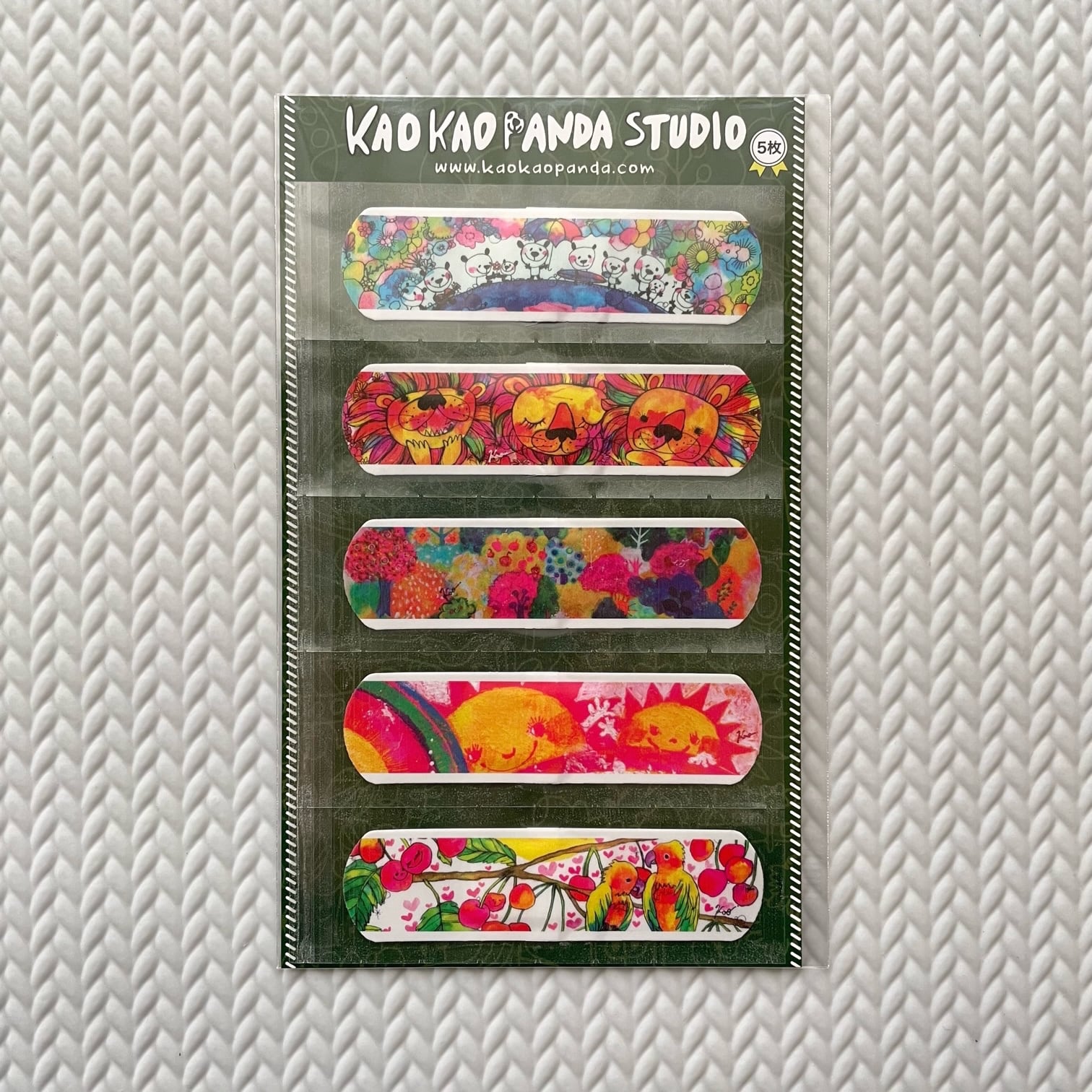 かおかおパンダ ART 救急絆創膏(5枚入り) | KAO KAO PANDA STUDIO NET SHOP