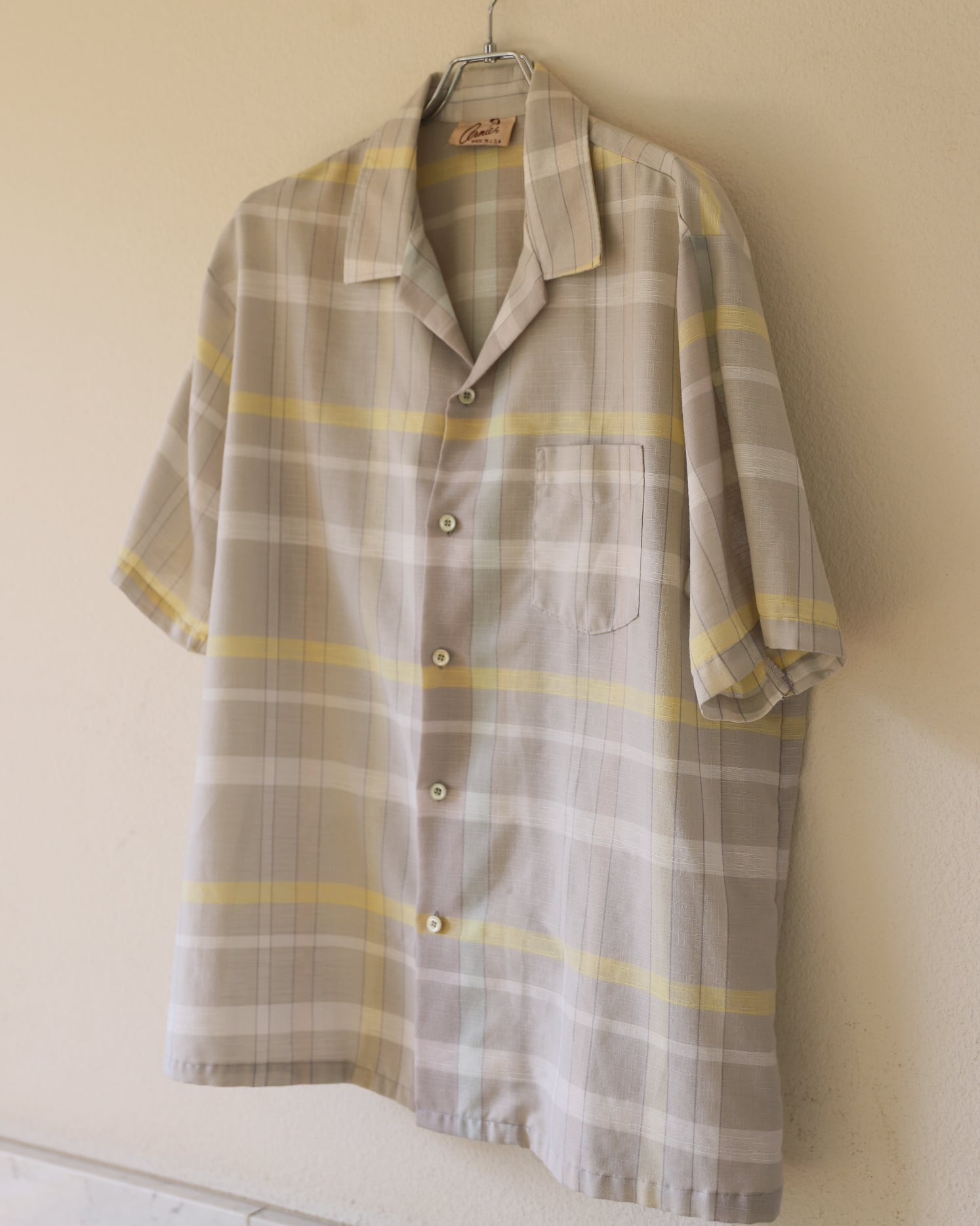 極美品】60s special Vintage open collar shirt big size made in USA