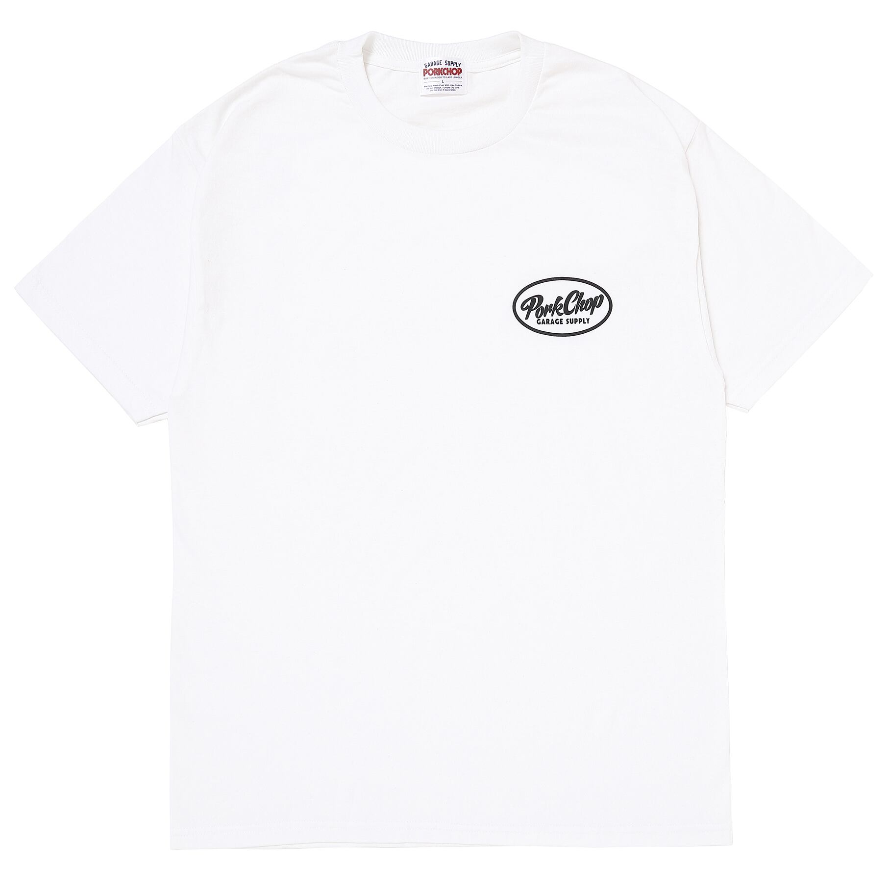 ポークチョップガレージサプライ　PCGS BLOCK TEE WHITE L PCGS BLOCK TEE 25/WHITE | PORKCHOP GARAGE SUPPLY