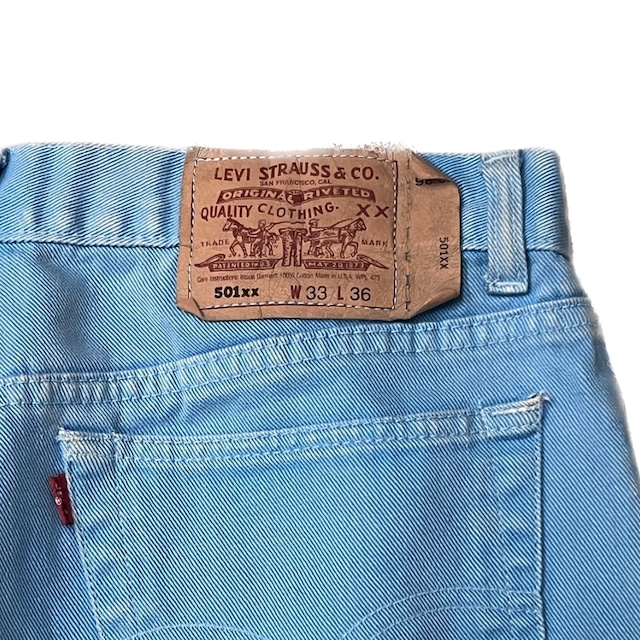 Vintage 1990'S Levi's 501 Straight Denim Pants, Made in USA, Women's Size L (W29) unclear Blue type light blue Vintage Second Hand main image 0