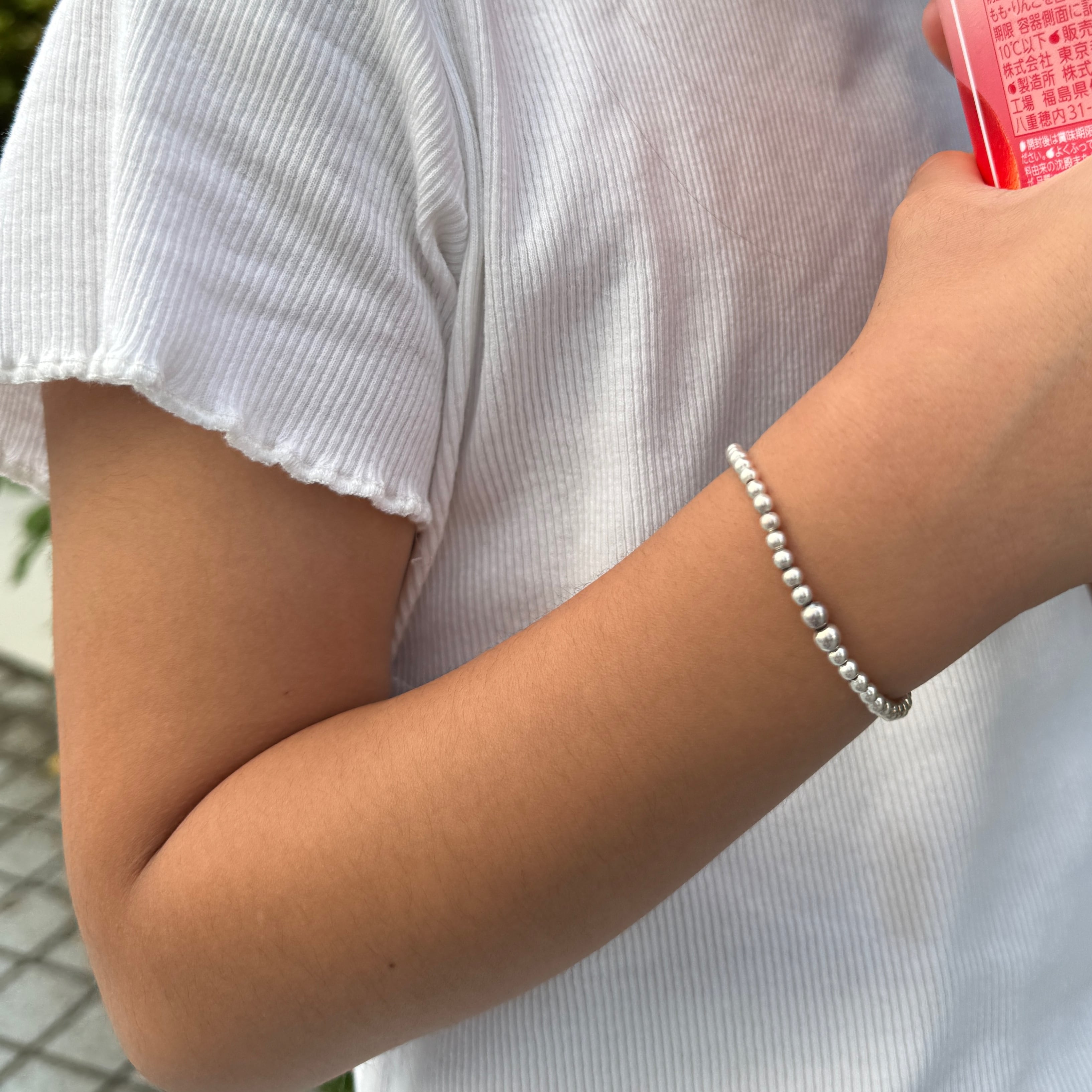 Baby/Kids ボールビーズ ブレスレット （ゴムが伸びます！）ビーズ直径