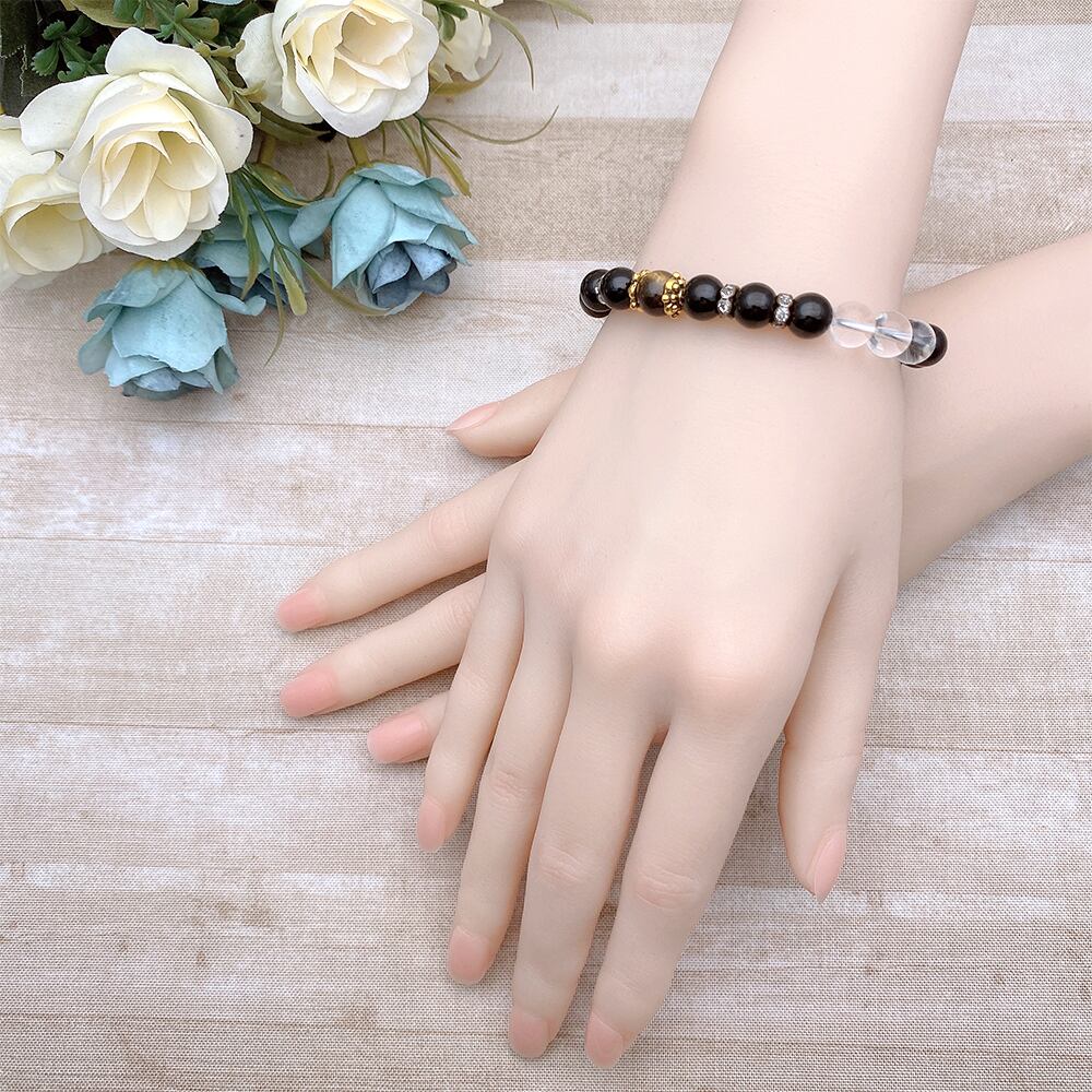 射干玉の巫女】魔除け・厄除け・浄化・統合／オニキス・タイガーアイ