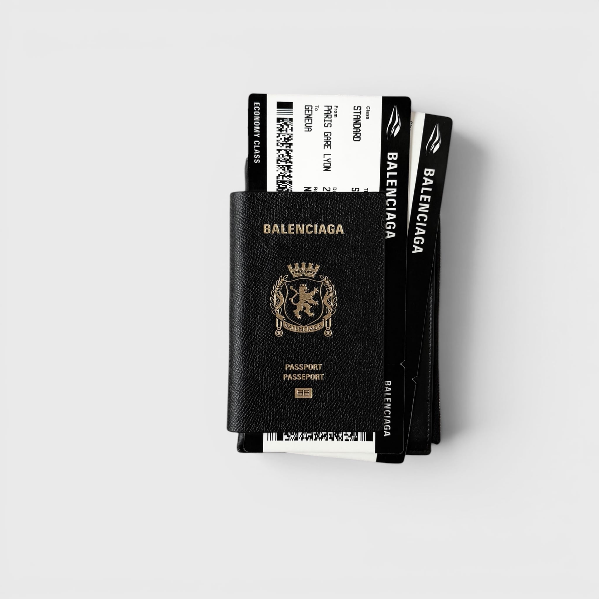 BALENCIAGA Passport Phone Holder Black | BRAND RESORT Online