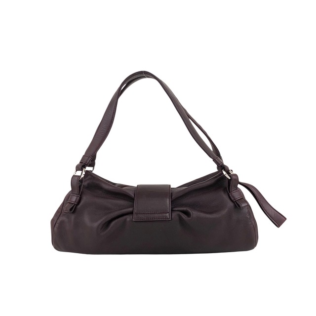 LOEWE ロエベ ハンドバッグ ボルドー アナグラム レザー vintage ヴィンテージ オールド brfnrd