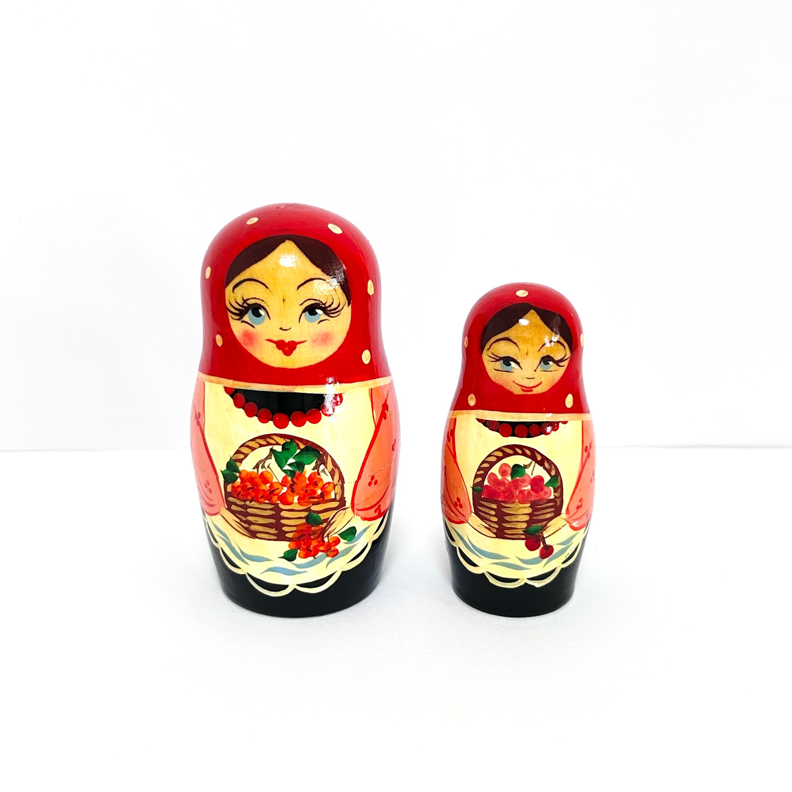 フルーツ マトリョーシカ 13cm 6ピース ロシア製 セミョーノフ
