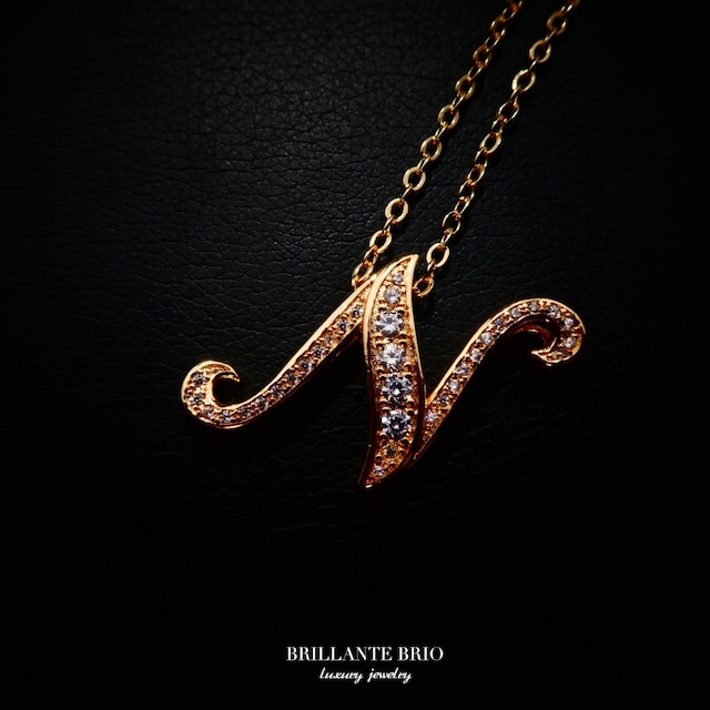 initial necklace『N』