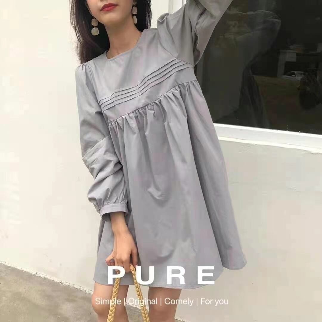 コットンピンタックチュニック　AJ22263-5068