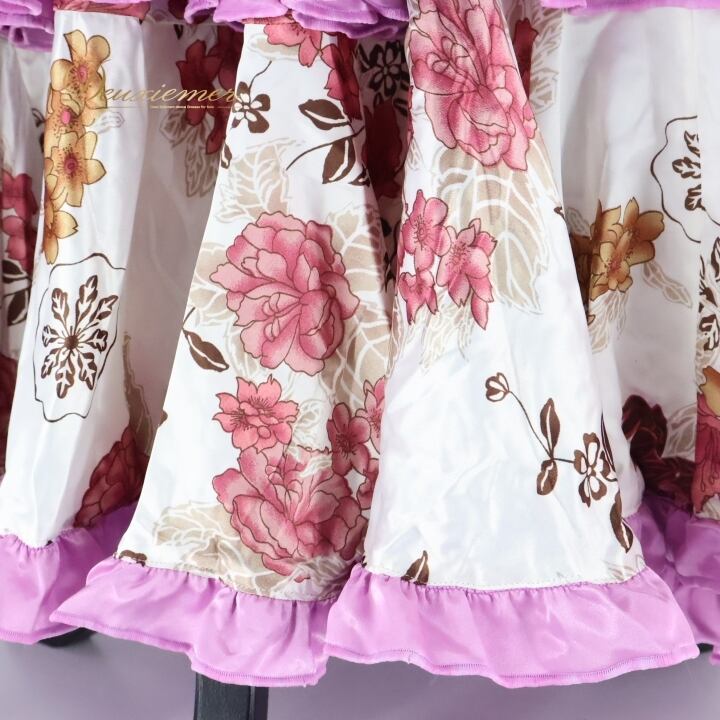 フラメンコ 衣装 ツーピース セットアップ ファルダ トップス