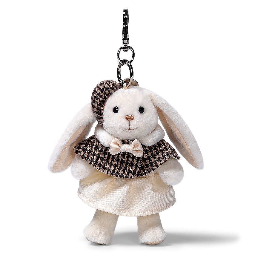 Houndstooth Cloak Smiling Leveret Bag Charm_MC600237