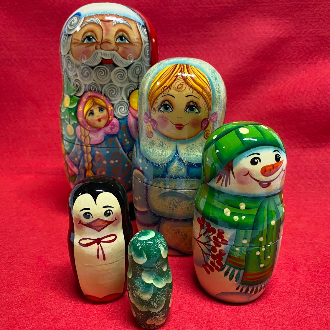 マトリョーシカ【ロシア】5型大マロースB クリスマス雑貨 Xmas 