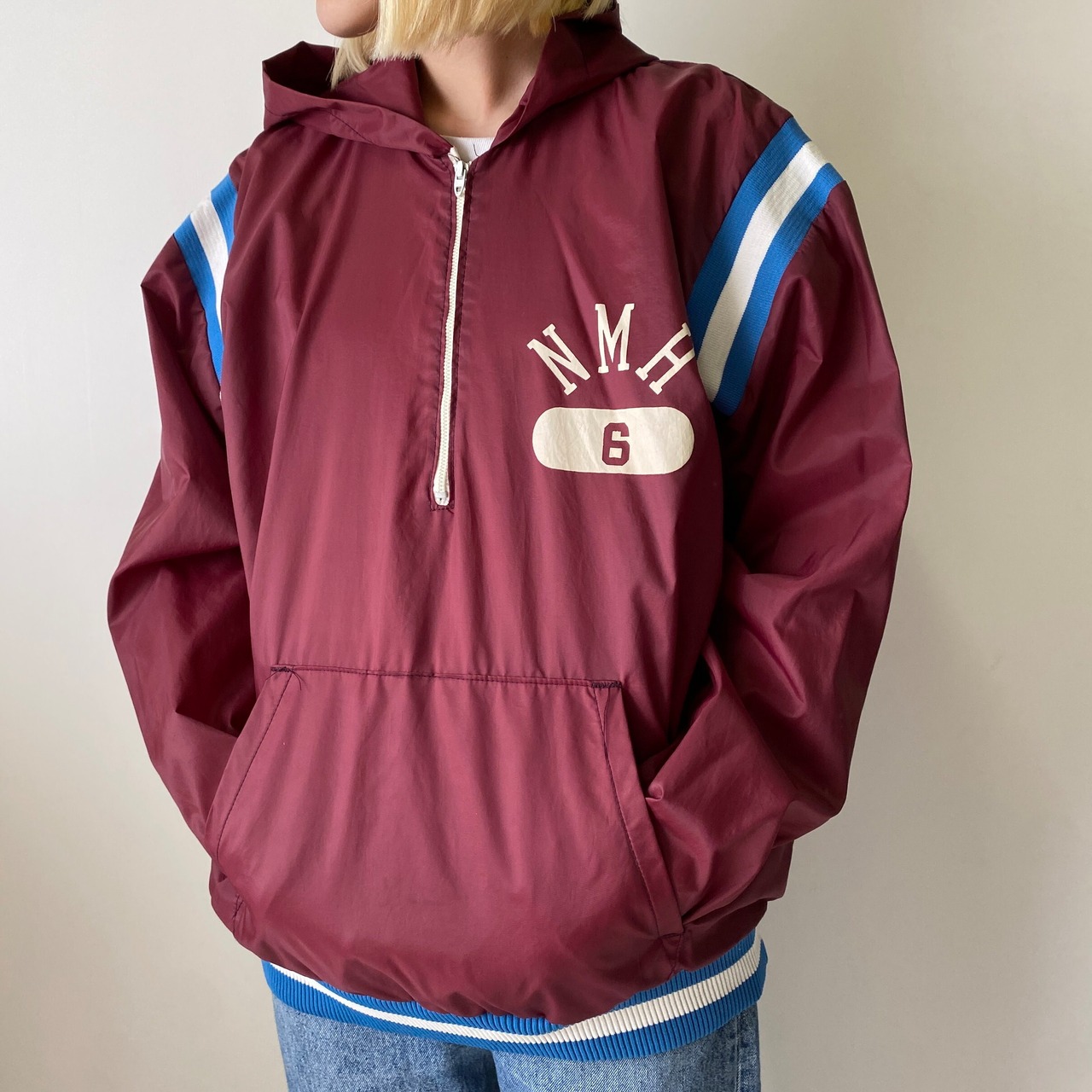 70年代頃 USA製 Champion チャンピオン プルオーバー ハーフジップ 