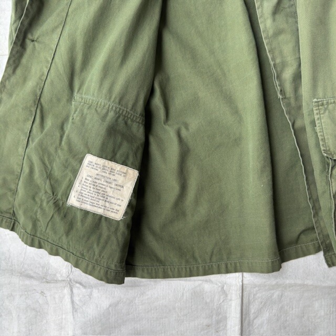 60s ジャングルファティーグジャケット 3rd ノンリップ M/R 画像15