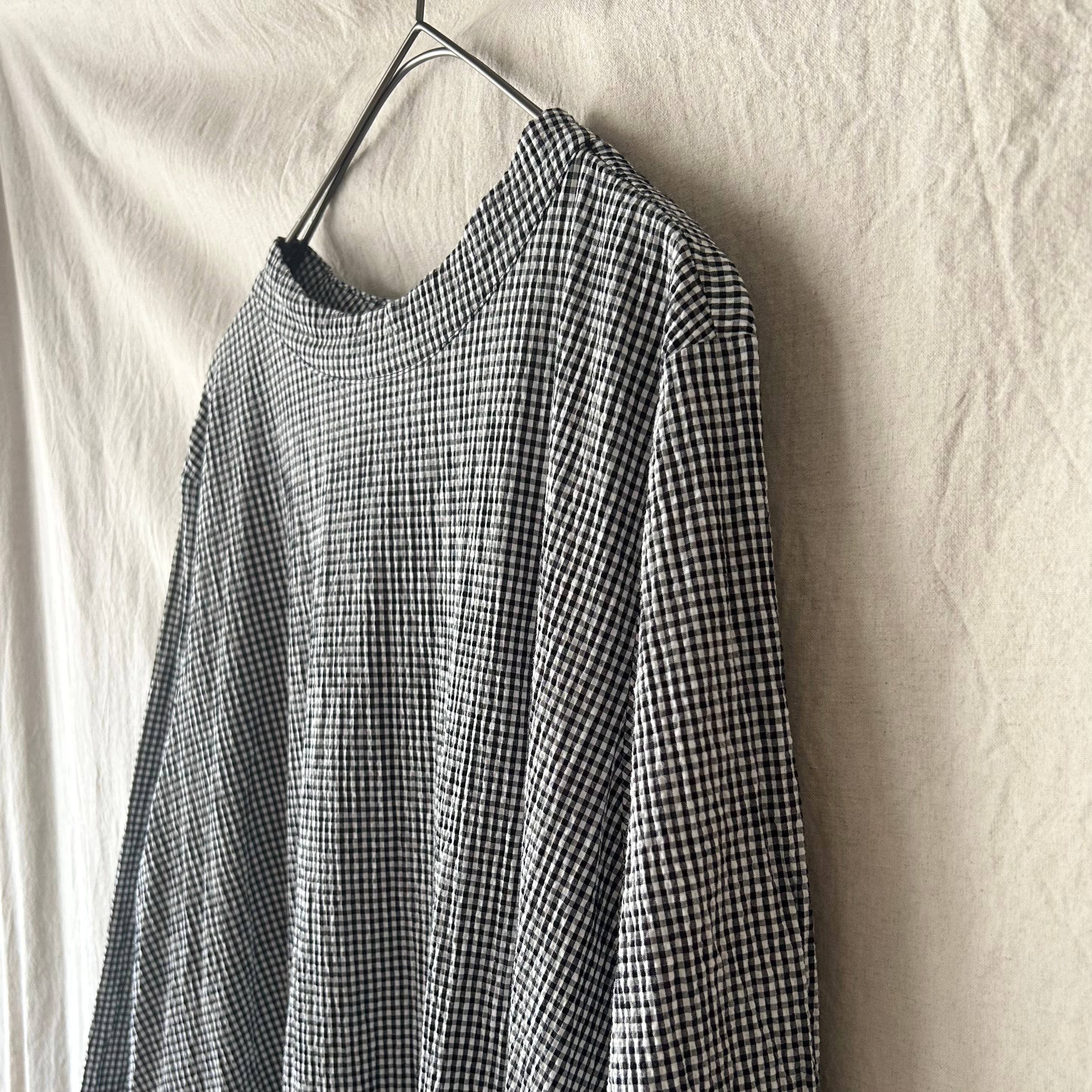 Gauze♯ ガーゼ BUMPY COTTON SWITCHING GATHER ONE PIECE | tous les