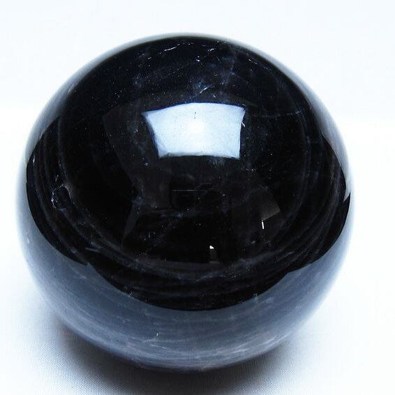 1.3Kg モリオン 黒水晶 丸玉 97mm スフィア 一点物 151-9390