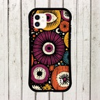 iPhoneケース サイケデリック 花柄｜60s 70s ヴィンテージ風 RETRO011