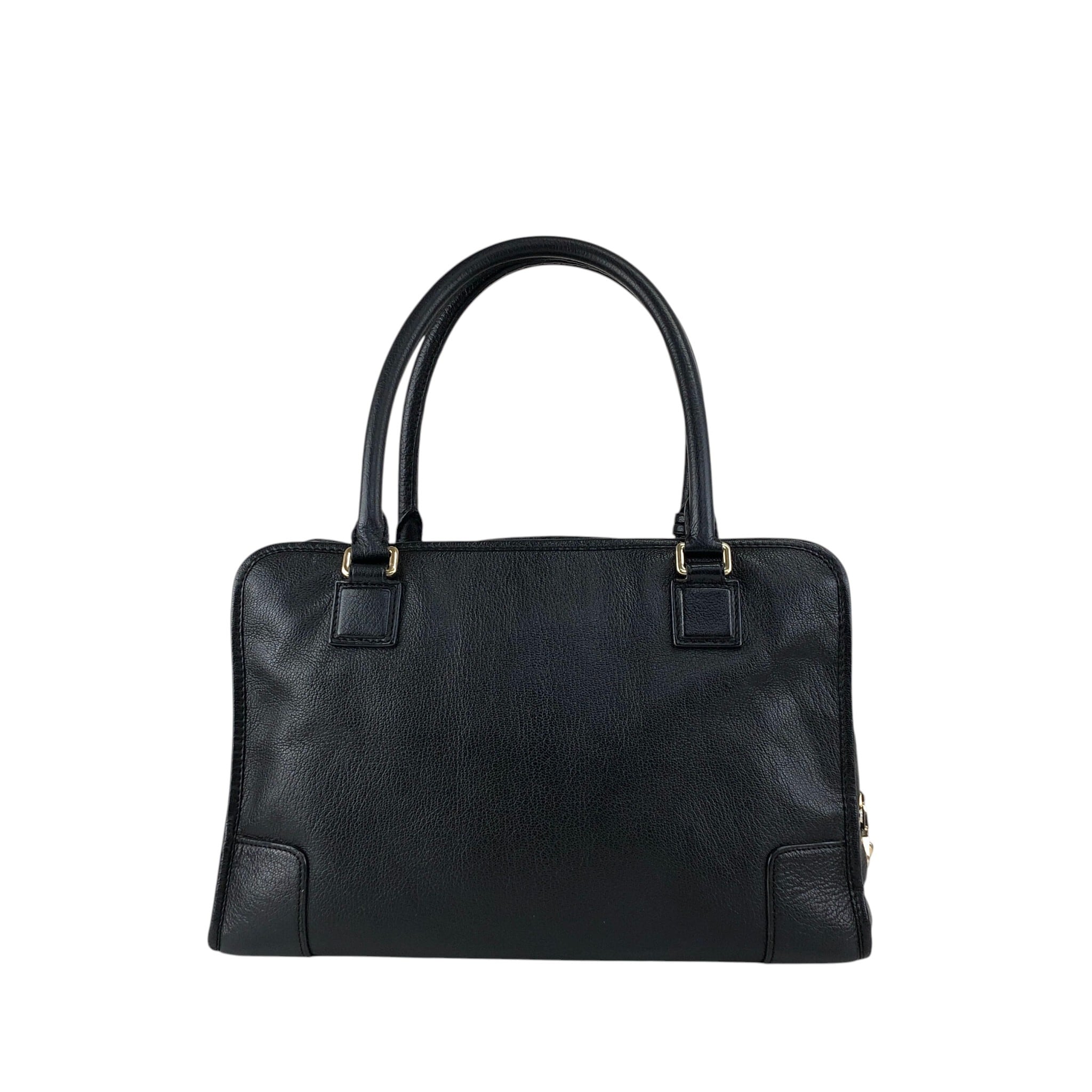 LOEWE ロエベ ハンドバッグ ブラック アナグラム レザー ミニボストン