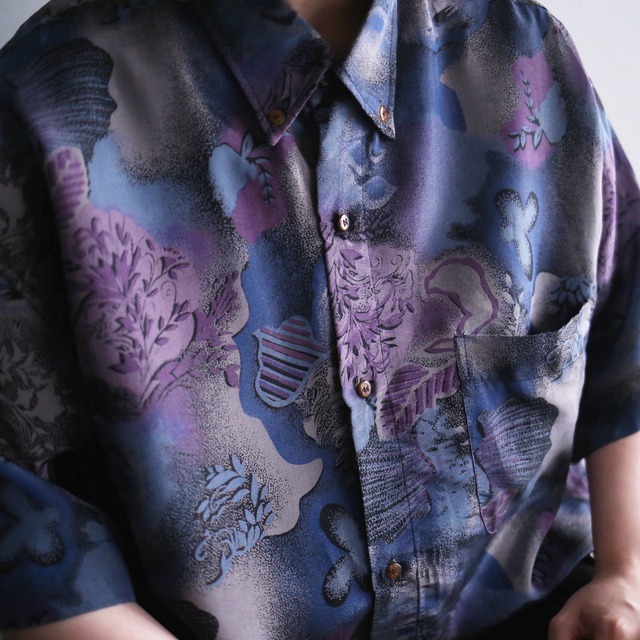 poison coloring art graphic loose h/s shirt