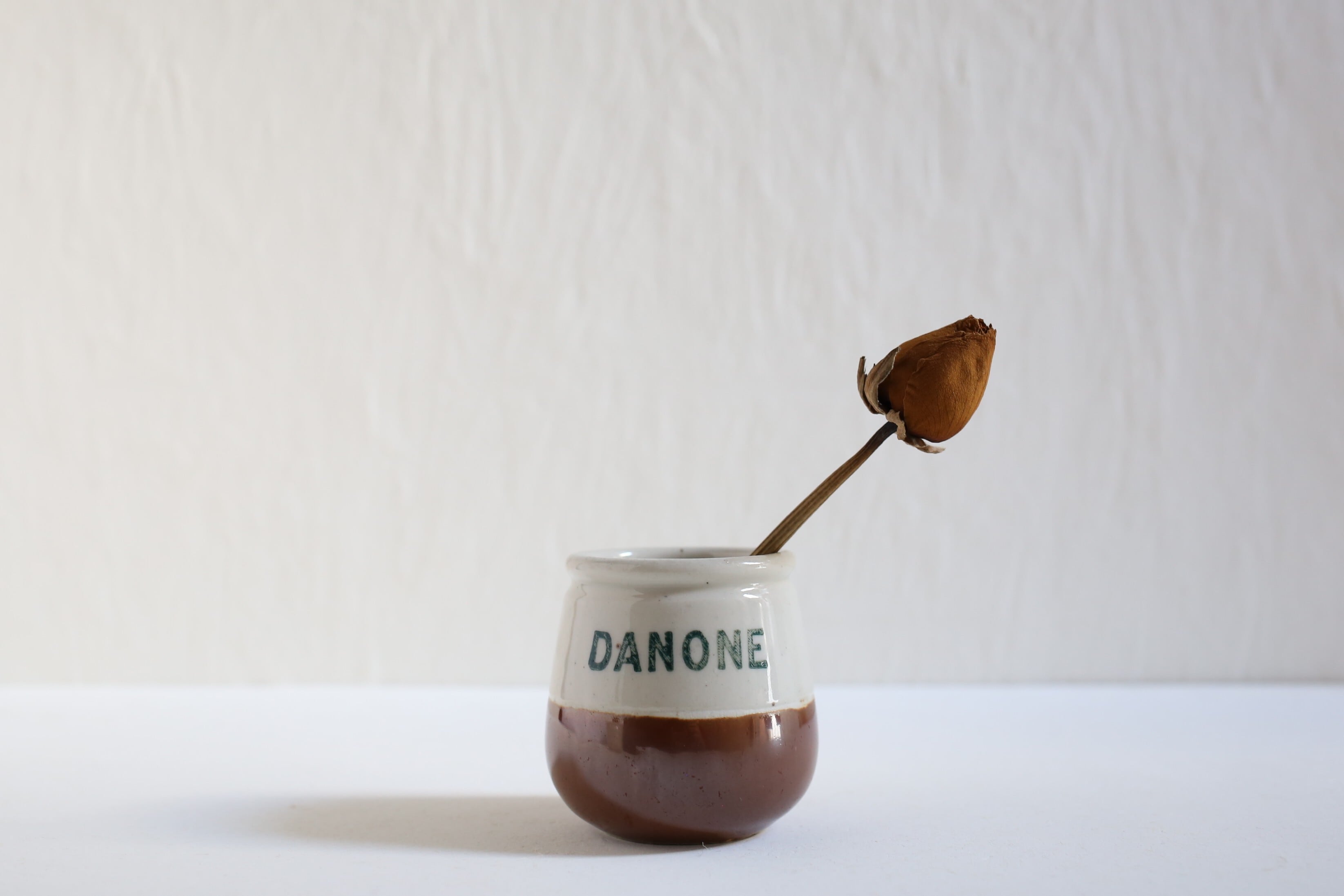 フランス アンティーク ヴィンテージ 『DANONE』ダノン 陶器