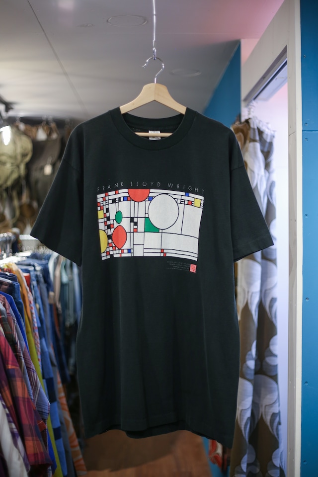 90’s stained glass graphic print tee  “FRANK LLOYD WRIGHT”