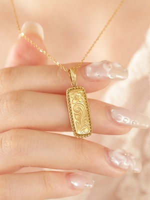 316L hawaiian plate & sun 2way necklace #n28