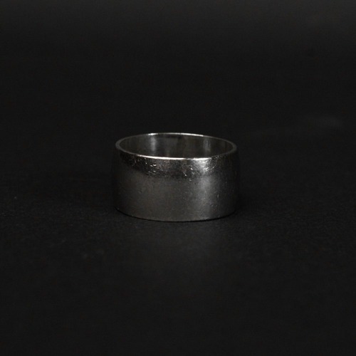 Vintage Cigar Wide Band Ring [JD Schlang Co. --Sterling] [1950s ~] Solid Round