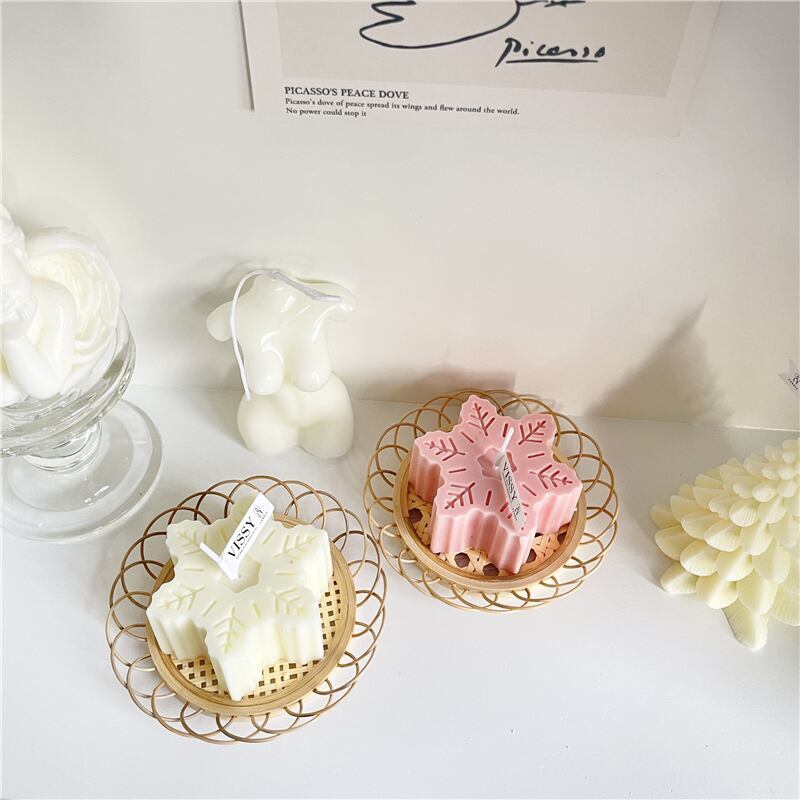 CANDLE 】クリスマスツリーOR雪花形キャンドル | seven nights