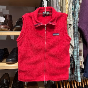 PATAGONIA "FRENCH RED" FLEECE VEST 1996