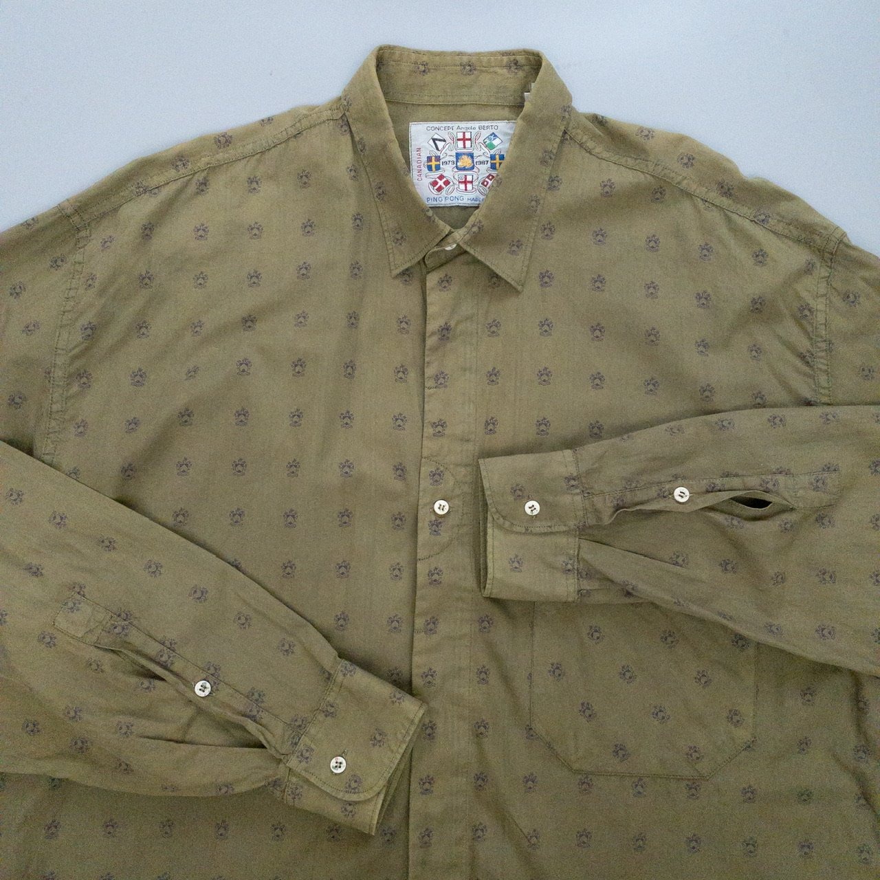 PING PONG Crest Print Shirt