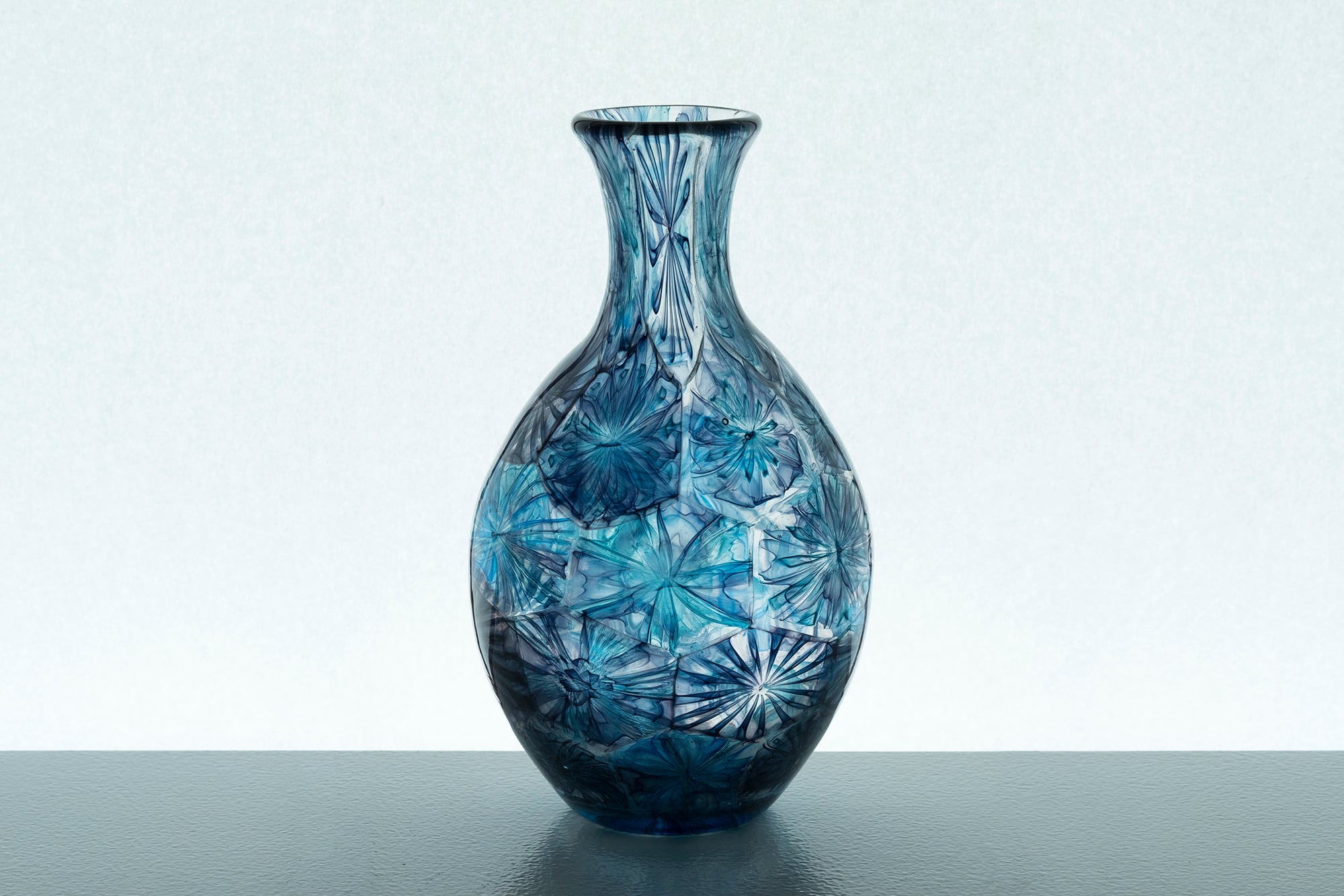 モザイク菊花花器 / みずのみさ | スペース大原オンラインストア