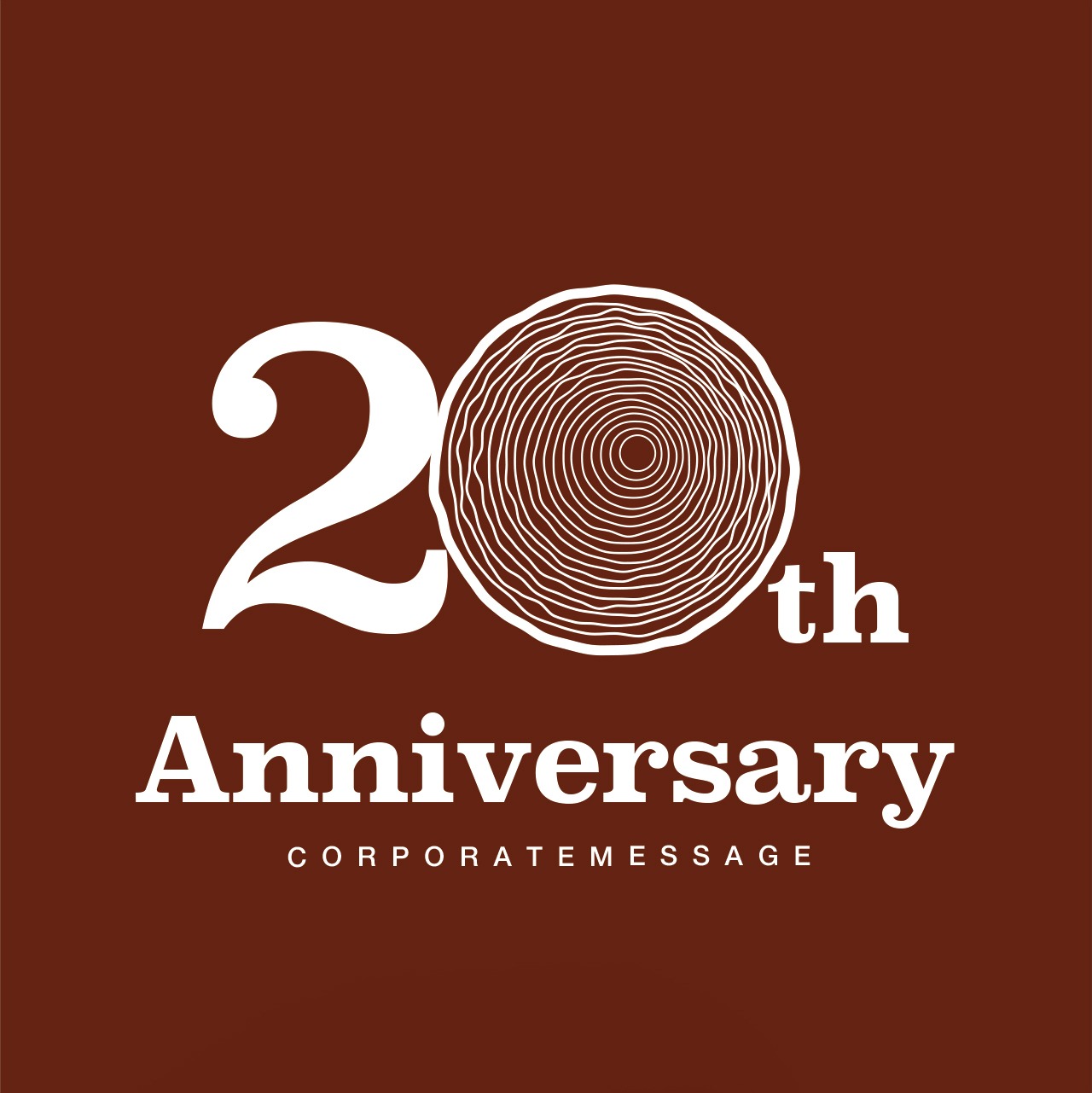 20年の年輪の20周年ロゴ