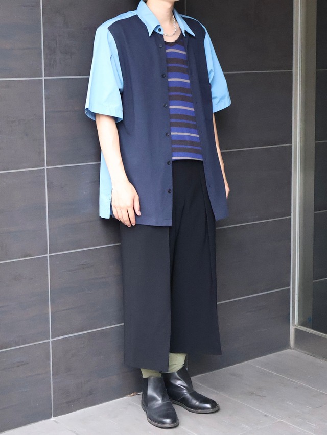【stella mccartney】oversize bicolor shirt