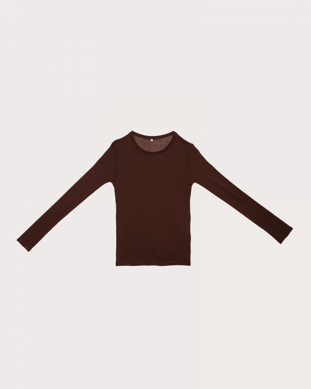 Baserange (ベースレンジ) BAMBOO LYOCELL LONG SLEEVE TEE (TACTILE