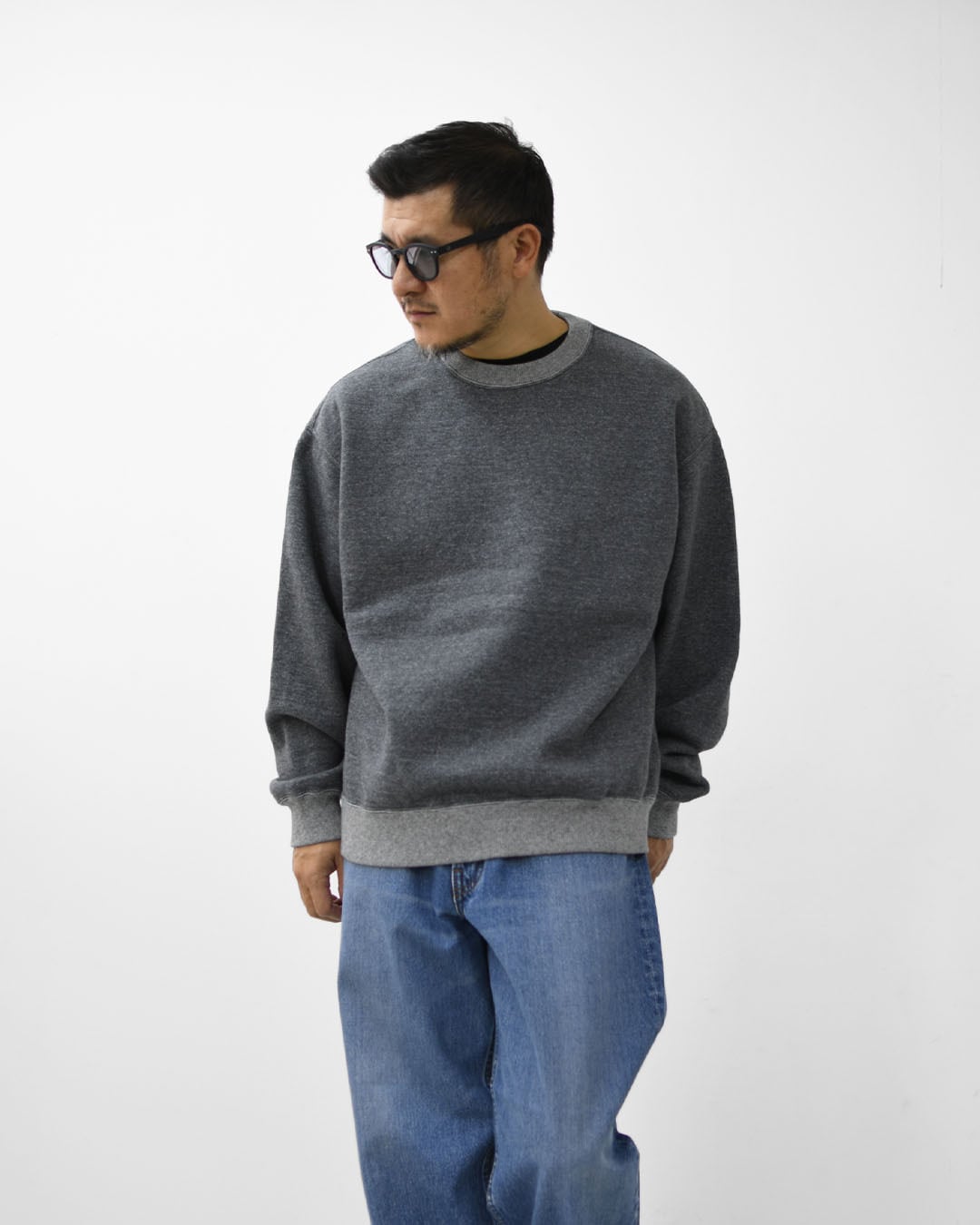 orslow [オアスロウ] RELAX FIT DENSELY KNIT SWEAT SHIRT [01-0041-02