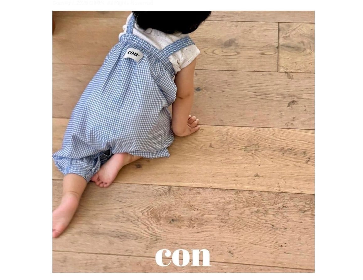 【予約】CON チェックサロペット 70~110