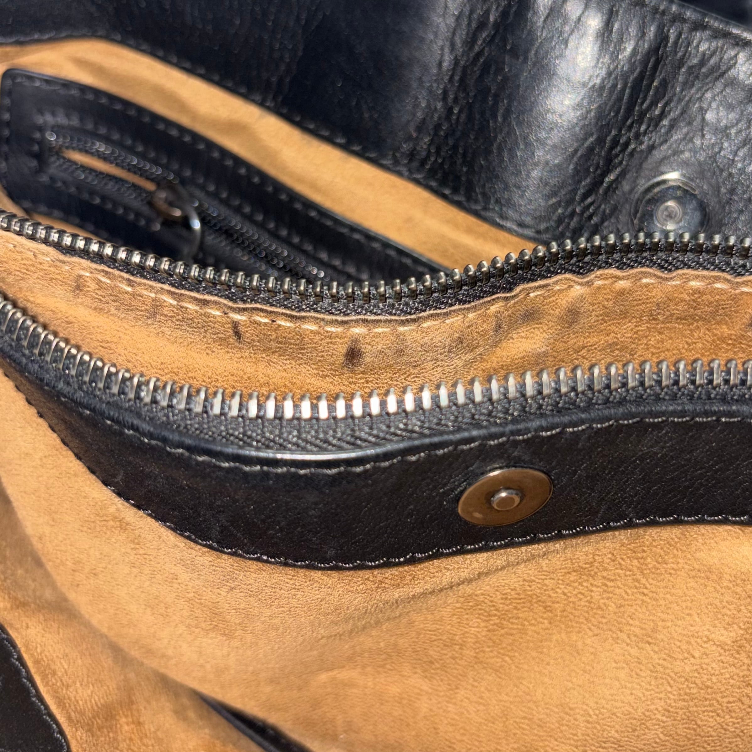 ERMENEGILDO ZEGNA black leather tote bag | NOIR ONLINE
